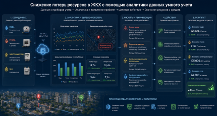 Как снизить потери ресурсов в ЖКХ с помощью аналитики данных умного учета